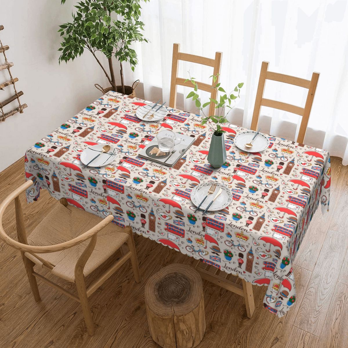 Home Textiles London - Toalha de mesa impermeável com padrão