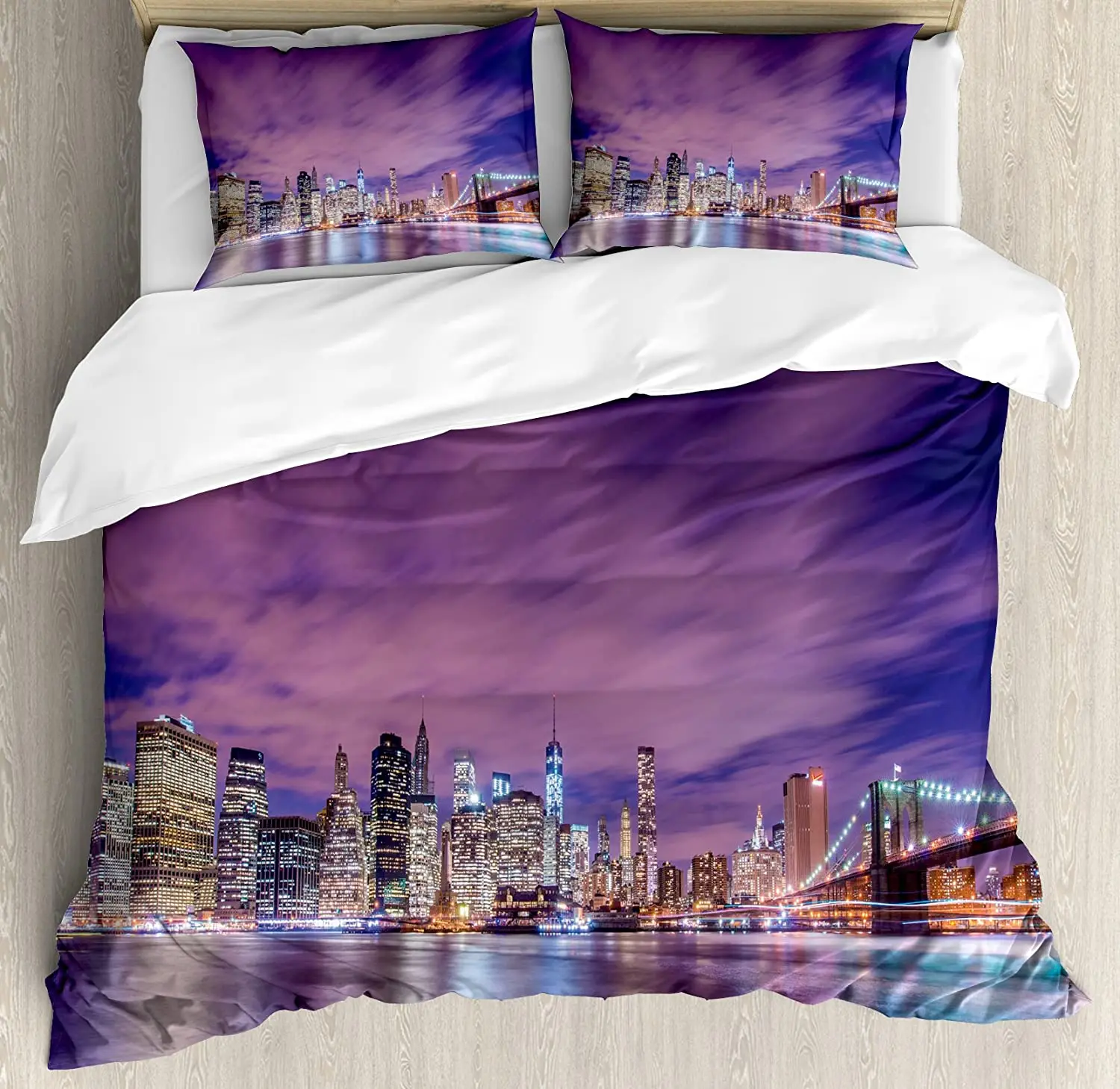 Home Textiles New York - Nova york inglês texto paisagem capa