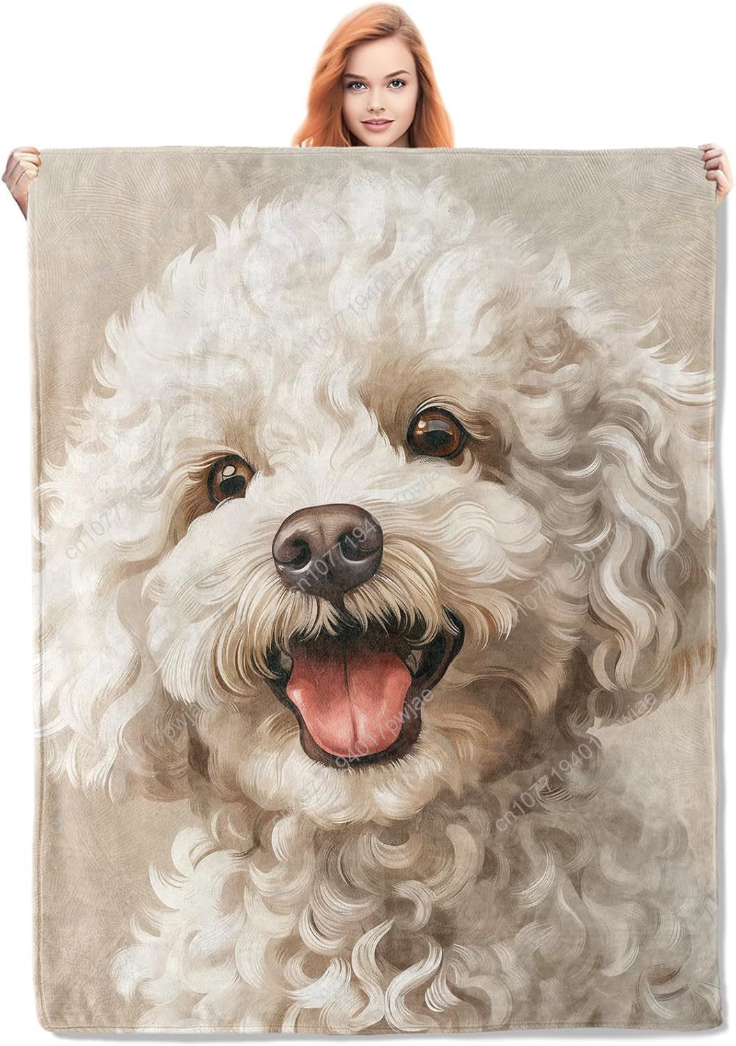 Cobertor de retrato de poodle  - Home Textiles Design avaliação e preço